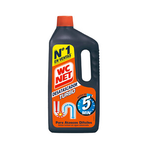 WC NET Desatascador de tuberías profesional WC NET TURBO 500 ml.