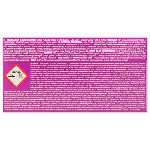 PRODUCTO ALCAMPO Pastillas WC fresco, sólidas, fragancia lavanda 3 uds.