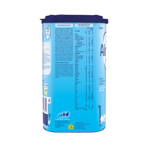 ALMIRÓN Advance 1 Leche (1) de inicio para recién nacidos, desde el primer día 800 g.