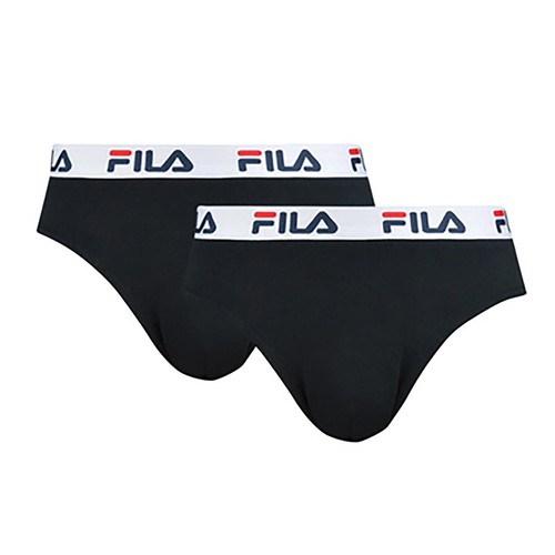 Pack 2 slip FILA, color negro, talla M