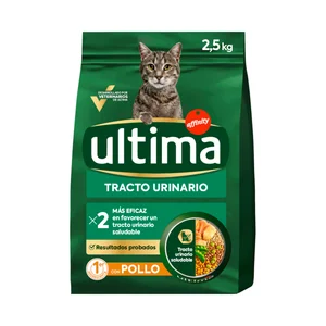 ULTIMA Alimento de gato seco para el tracto urinario con sabor a pollo 2,5kg