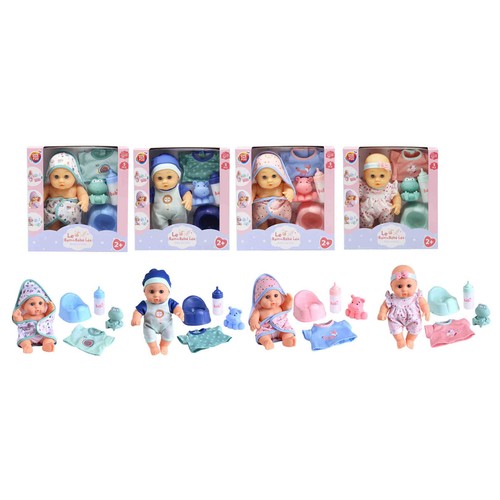 Bebe 23Cm Con Accesorios De Baño y Cuidados ONE TWO FUN ALCAMPO