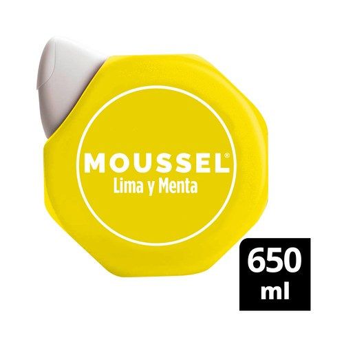 MOUSSEL Gel revitalizante para baño o ducha con aroma a lima y menta MOUSSEL 650 ml