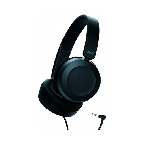 Auriculares tipo diadema JVC HA-S31M-B con cable, color negro.