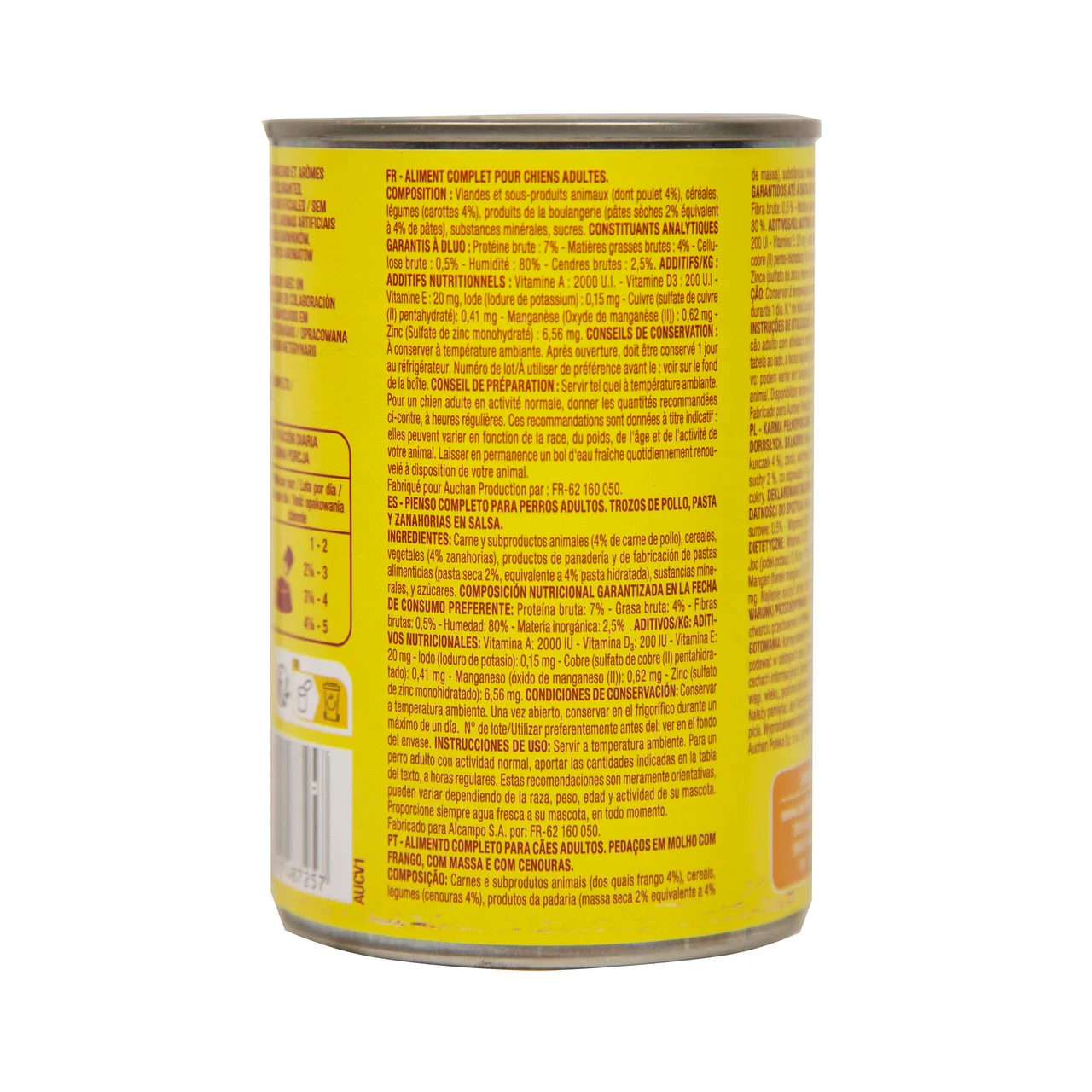 PRODUCTO ALCAMPO Bocaditos en salsa con trozos de pollo 400 g.