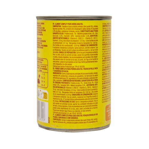 PRODUCTO ALCAMPO Bocaditos en salsa con trozos de pollo 400 g.
