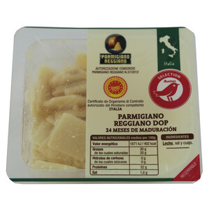 PRODUCTO ALCAMPO Queso en escamas Parmegiano Reggiano PRODUCTO ALCAMPO 100 g.