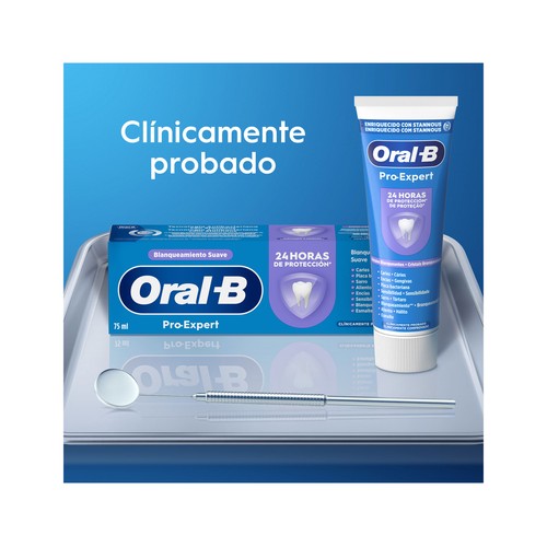 ORAL-B Pro-expert blanqueamiento saludable Pasta de dientes blanqueante con sabor a menta verde 75 ml.