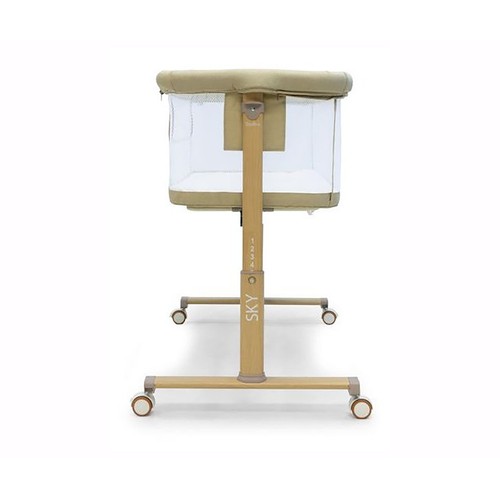 Minicuna plegable Sky, color beige, ASALVO.