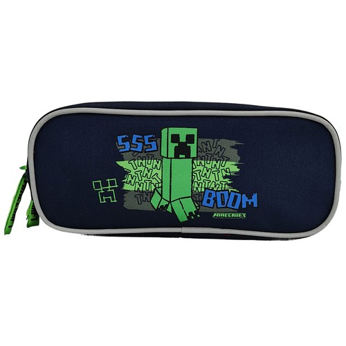 Estuche portatodo 3 compartimentos. MINECRAFT