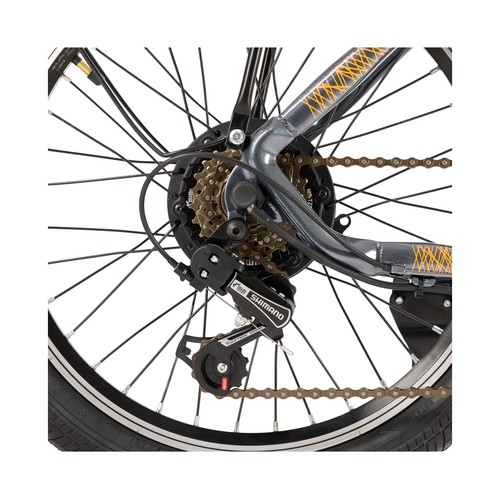Bicicleta eléctrica plegable NILOX J1 Pro Bicolor, 250W, ruedas 20", autonomía 40Km.