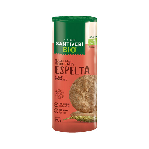 SANTIVERI Galletas de espelta ecológicas SANTIVERI 190 g.