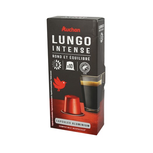 PRODUCTO ALCAMPO Café en cápsulas Lungo Intenso I8, 10 uds.