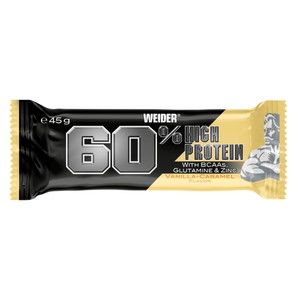Protein Barritas con un 60% de proteína, con sabor a vainilla, 1 uds x 45 g.