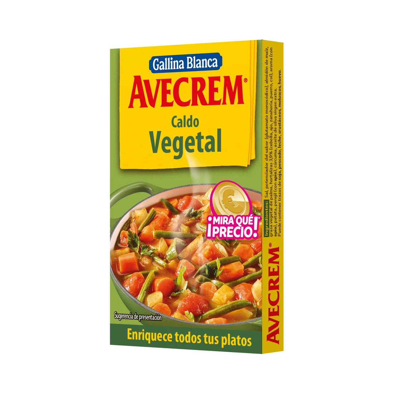 Pastillas de caldo vegetal 8 uds. 80 g.