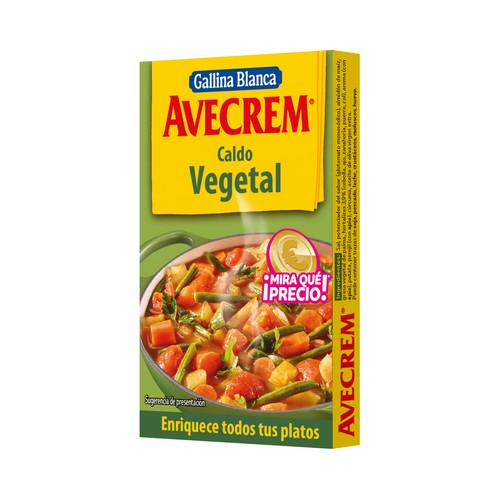 AVECREM Pastillas de caldo vegetal 8 uds. 80 g.