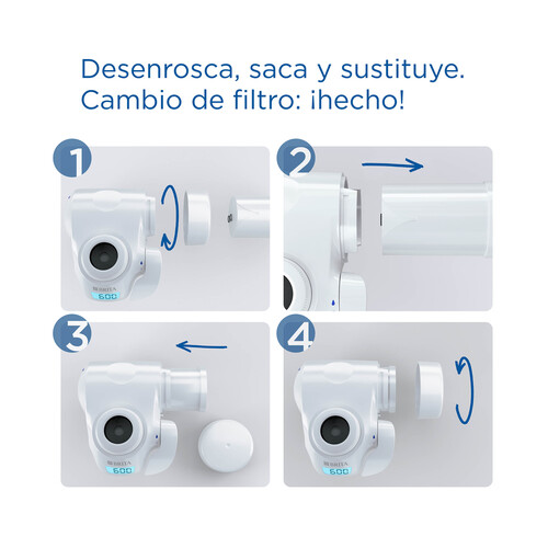 Sistema de filtración de agua para grifo, incluye 1 cartucho para 600 litros, On tap BRITA.
