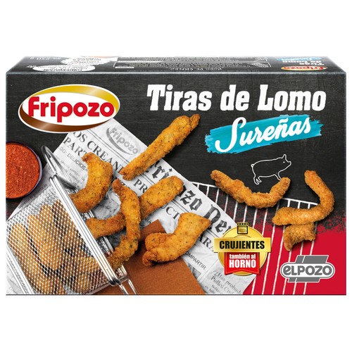 FRIPOZO Tiras de lomo de cerdo empanadas y marinadas estilo sureño 250 g.