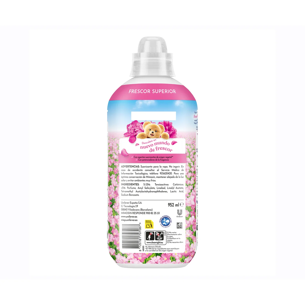 Frescor floral Suavizante concentrado con potenciadores de la fragancia, 56 lavados.