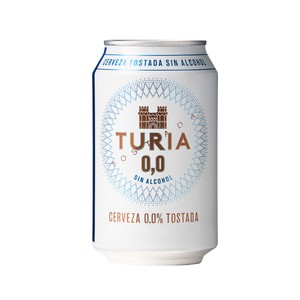 Imagen de TURIA Cerveza tostada 0,0% lata 330 ml