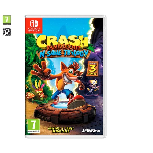Crash Bandicoot N. Sane Trilogy para Nintendo Switch. Género: plataformas. PEGI: +7.