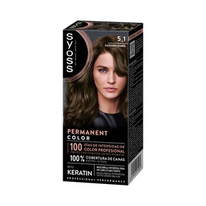 Imagen de SYOSS tono 5_1 Castaño claro Coloración capilar permanente con keratina.