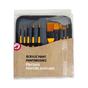 Imagen de 10 Pinceles Acrilicos Con Estuche ALCAMPO