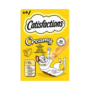 CATISFACTIONS Snack de gato queso 4und 40gr