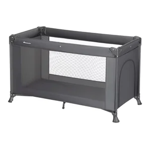 Cuna de viaje plegable, color gris grafito, DOREL SOFT DREAMS.