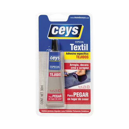 Adhesivo especial textil CEYS, 30ml.