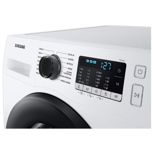 Lavadora SAMSUNG WW90TA046AE/EC, capacidad de carga: 9KG, clasificación energética: A, 1400RPM, H: 85cm, A: 55cm, F: 60cm.