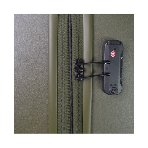 Maleta mediana tipo trolley  4 ruedas set 3pcs khaki 65cm. AIRPORT