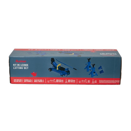 Kit gato hidráulico 1,8TN GS TÜV y caballetes AUCHAN