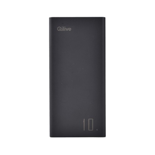 Batería portátil QILIVE Power Bank, 10000mAh, 2xUSB y USB-C.