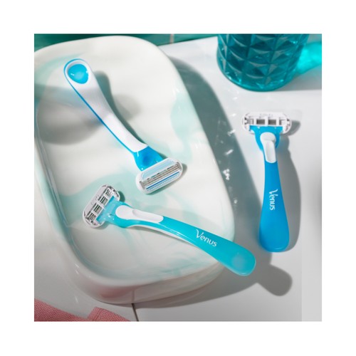 VENUS Maquinilla desechable para depilación femenina con cabezal de 3 hojas VENUS Oceana de Gillette 4 uds.