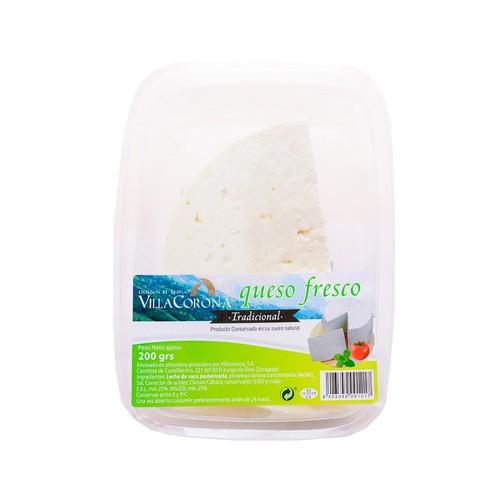 VILLACORONA Queso fresco tradicional VILLACORONA 200 g.
