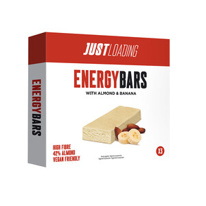 JUST LOADING Barritas energéticas con almendra y plátano JUST LOADING 3 uds. x 25 g.