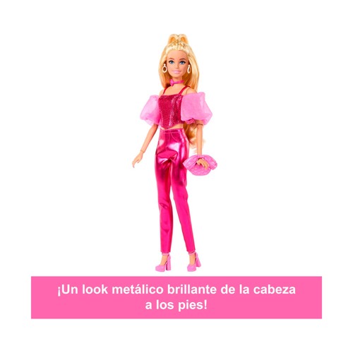 BARBIE Deluxe Metallic Muñeca con Corset Rosa +4 Años