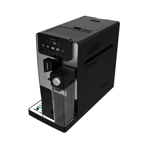 Cafetera espresso superautomática CECOTEC Cremmaet Latte, color negro, presión 19bar, molinillo, café en grano, 1300W.