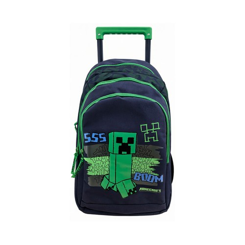 Mochila con ruedas 2 compartimentos New Shape. MINECRAFT