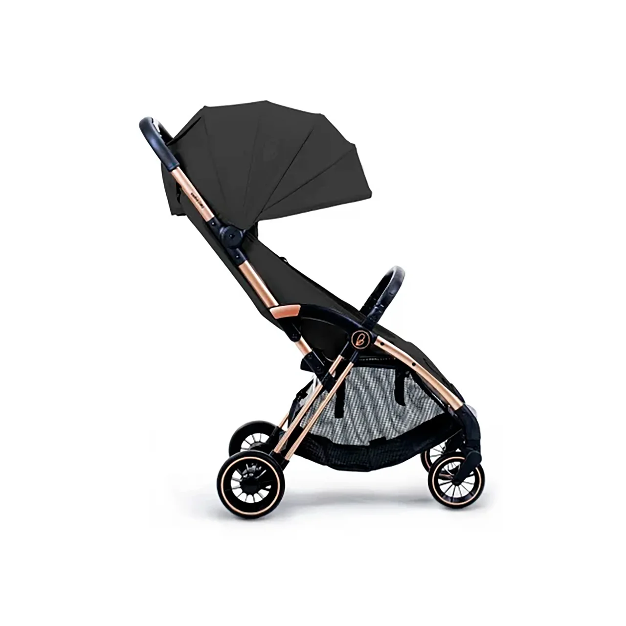Silla paseo para bebes Plis Plas hasta 22 kg, color negro y dorado
