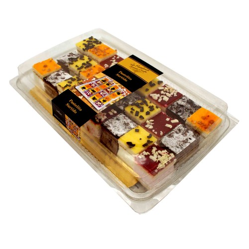 Pastelitos surtidos, 4 sabores, 500g.