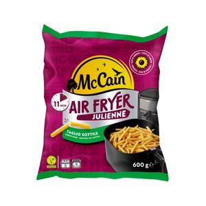 Mccain Julienne Patatas con Corte Fino, Prefritas y Ultracongeladas, para Hacer en Freidora de Aire  600 G.