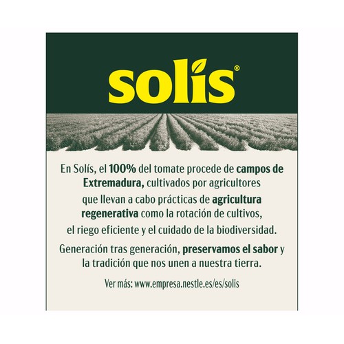 SOLÍS Tomate frito frasco de 360 g.
