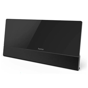 Imagen de Antena de interior HAMA Premium 00221084, color negro, DAB+,DAB, DVB-T2, FM, Activa.