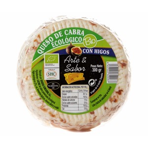 Imagen de ARTE&SABOR Queso de cabra ecológico con higos ARTE Y SABOR 300 g.