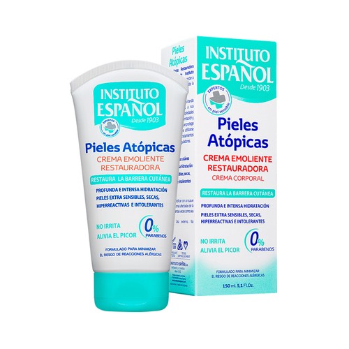 INSTITUTO ESPAÑOL Crema emoliente y restauradora para pieles atópicas, extra sensibles o secas 150 ml.