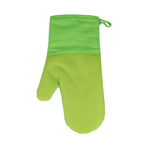Imagen de Guante para horno de silicona y algodón, color verde, METALTEX.
