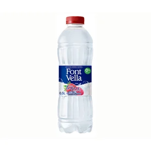 FONT VELLA Agua mineral toque frutos rojos 0,5 l.
