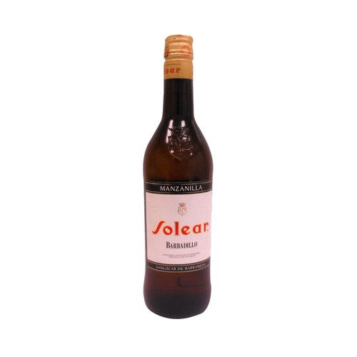 SOLEAR Manzanilla con D.O. Manzanilla de Sanlúcar de Barrameda botella 75 cl.